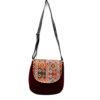 Bohemian Crossbody Shoulder Bag & Shawl Set with Traditional Design