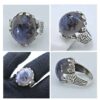 Persian Dendritic Agate Shajar Silver Ring for Men Aryan