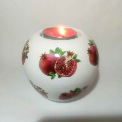 Plaster Tealight Candle Holder Model Anar