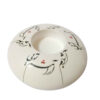 Plaster Tealight Candle Holder Model Aramesh