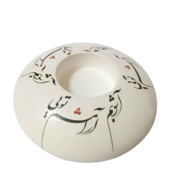 Plaster Tealight Candle Holder Model Aramesh