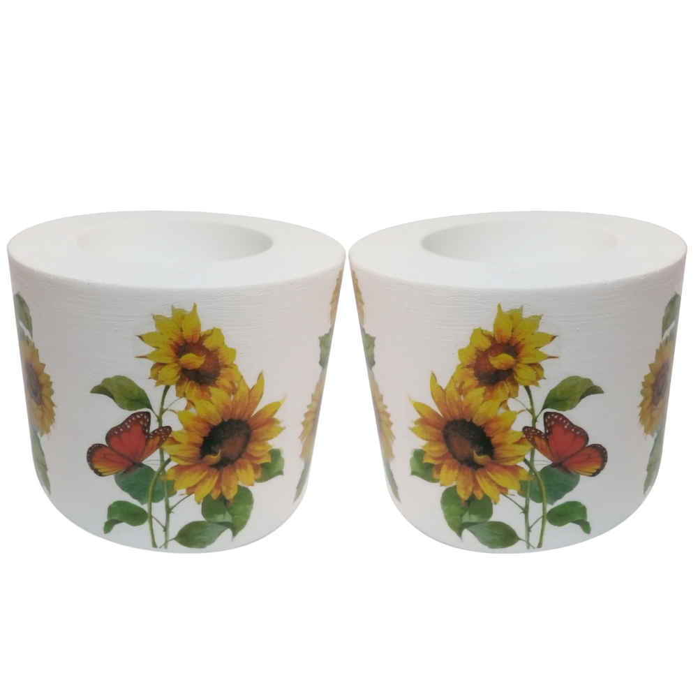 Tea Light Candle Holder Model Sun Flower
