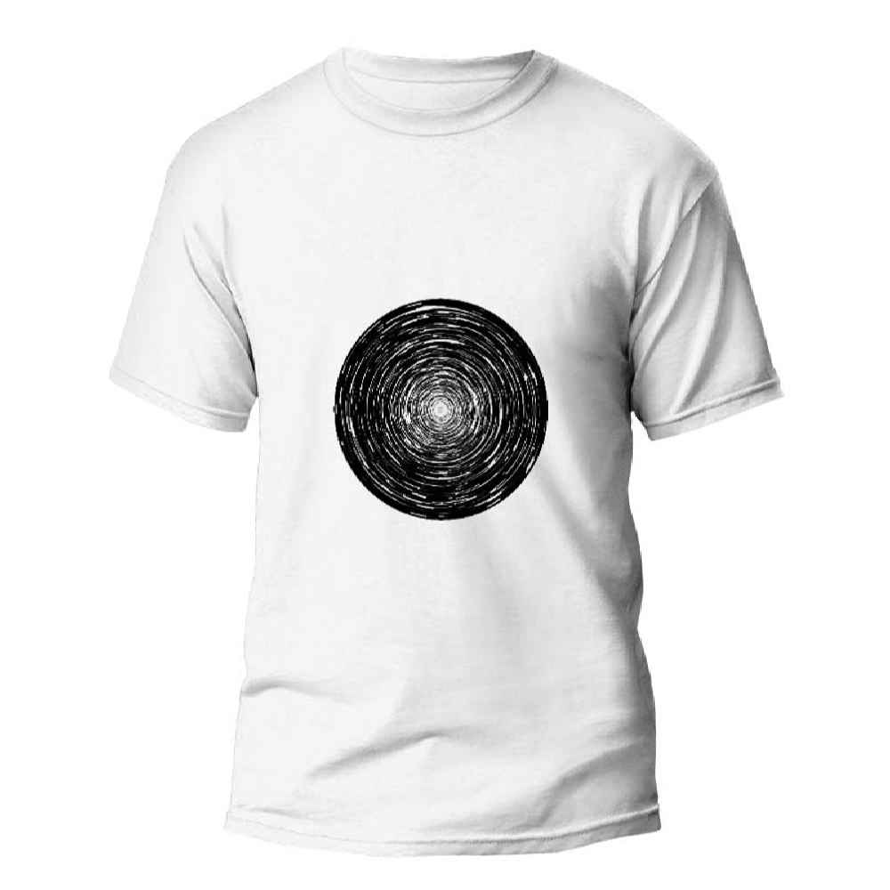 White T-Shirt Model Hole