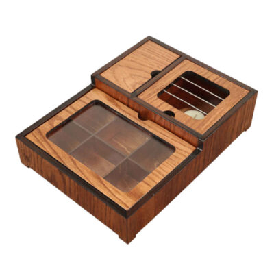 Wooden Tea Bag Organizer Box with Warmer Andia