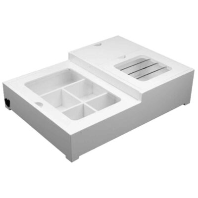 Wooden Tea Bag Organizer Box with Warmer Baran
