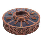 Wooden Tea Bag Organizer Box with Warmer Delaram