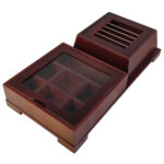 Wooden Tea Bag Organizer Box with Warmer Delsa