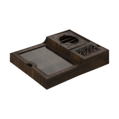 Wooden Tea Bag Organizer Box with Warmer Hamta