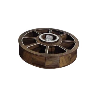 Wooden Tea Bag Organizer Box with Warmer Mehrsa