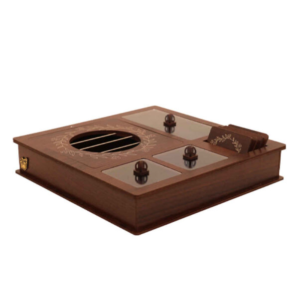 Modern Tea Storage with Built-In Warmer