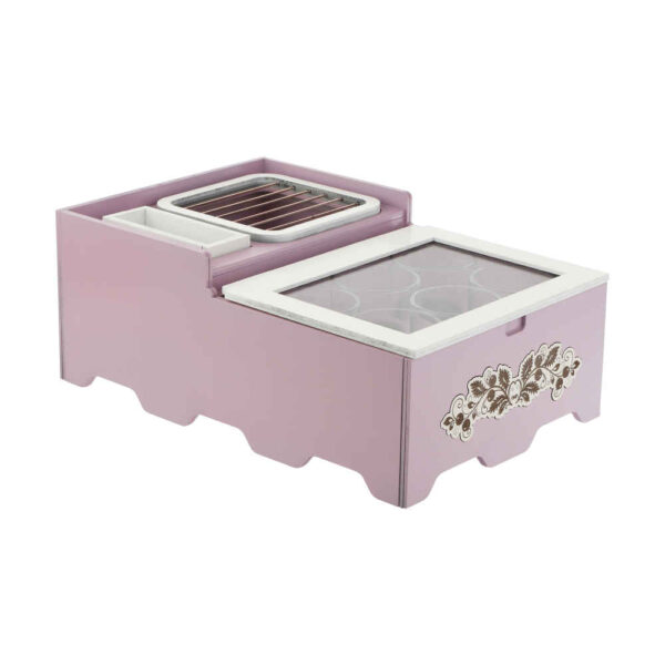 Compact Tea Storage with Warmer for Office and Home
