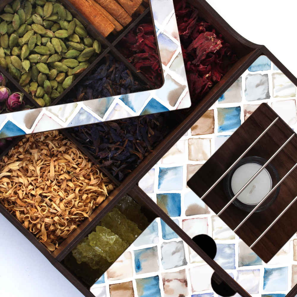 Unique Tea Storage Box with Warmer Function