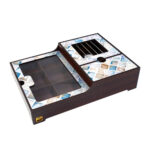 Wooden Tea Bag Organizer Box with Warmer Unique