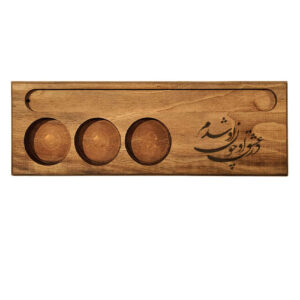 Wooden Tea Light Candle Holder Model Eshgh