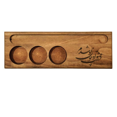 Rustic Wooden Tealight Candle Holder Table Decor Persian Eshgh