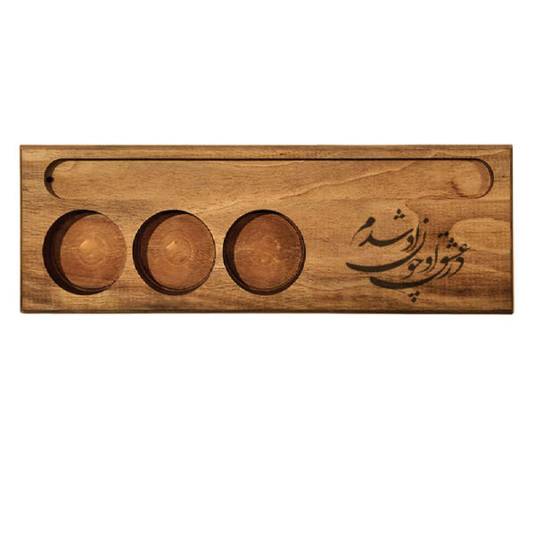 Rustic Wooden Tealight Candle Holder Table Decor Persian Eshgh