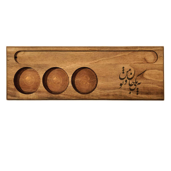 Rustic Wooden Tealight Candle Holder Table Decor Persian Jan