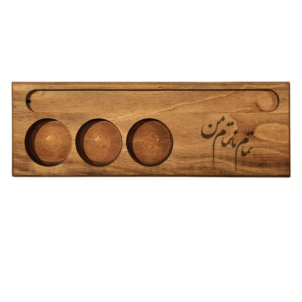 Rustic Wooden Tealight Candle Holder Table Decor Persian Na Tamam