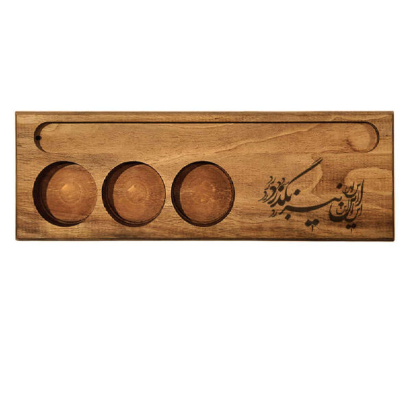 Rustic Wooden Tealight Candle Holder Table Decor Persian Sher