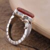 Islamic Yemeni Aqeeq Silver Ring for Men Ya Zahra