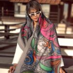 Persian Printed Shawl Artistic & Lightweight Vojoud