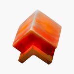 Persian Cube Salt Lamp - Handcrafted Cubic Design with Wooden Base