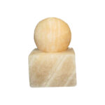 Persian Globe Salt Lamp – Handcrafted Design with Cube Base