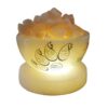 Islamic Bowl Salt Lamp Handcrafted with 4 Qul Surah Calligraphy