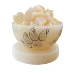 Islamic Bowl Salt Lamp Handcrafted with 4 Qul Surah Calligraphy