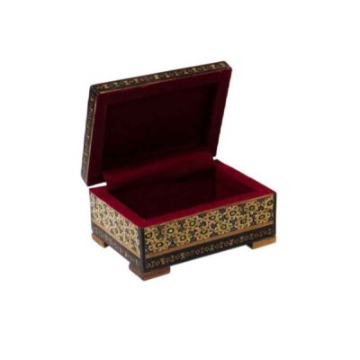 Handcrafted Wooden Jewelry Box with Persian Khatam Design – Behnaz
