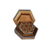 Handcrafted Wooden Jewelry Box with Persian Khatam Design - Eslimi