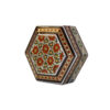 Handcrafted Wooden Jewelry Box with Persian Khatam Design - Eslimi