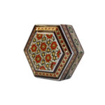 Handcrafted Wooden Jewelry Box with Persian Khatam Design - Eslimi