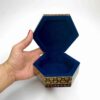 Handcrafted Wooden Jewelry Box with Persian Khatam Design - Hatam