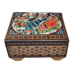 Handcrafted Wooden Jewelry Box with Persian Khatam Design - Hedieh