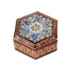 Handcrafted Wooden Jewelry Box with Persian Khatam Design - Hoora