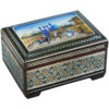 Handcrafted Wooden Jewelry Box with Persian Khatam Design - Naghsh Jahan