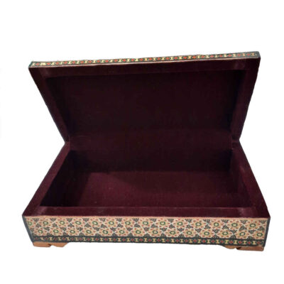 Handcrafted Wooden Jewelry Box with Persian Khatam Design – Nazanin