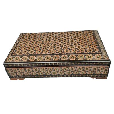 Handcrafted Wooden Jewelry Box with Persian Khatam Design – Nazanin
