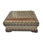 Handcrafted Wooden Jewelry Box with Persian Khatam Design - Paeez