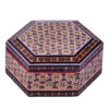 Handcrafted Wooden Jewelry Box with Persian Khatam Design - Setareh