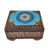 Handcrafted Wooden Jewelry Box with Persian Khatam Design - Soraya