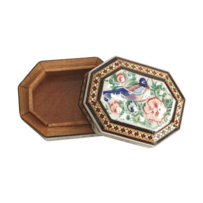 Handcrafted Wooden Jewelry Box with Persian Khatam Design – Anahita