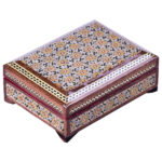Handcrafted Wooden Jewelry Box with Persian Khatam Design – Atoosa