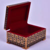 Handcrafted Wooden Jewelry Box with Persian Khatam Design - Parnia