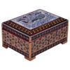 Handcrafted Wooden Jewelry Box with Persian Khatam Design - Parnia
