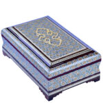 Handcrafted Wooden Jewelry Box with Persian Khatam Design - Setareh