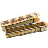 Wooden Pencil Box Handcrafted with Persian Khatamkari Art Kamal