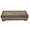 Wooden Pencil Box Handcrafted with Persian Khatamkari Art Nahal