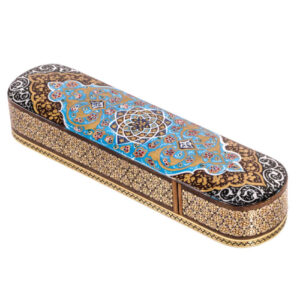 KhatamKari Wooden Pen & Pencil Case Pooneh